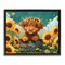 Stupell Industries Cute Happy Highland Cow Floating Frame, design by Momart